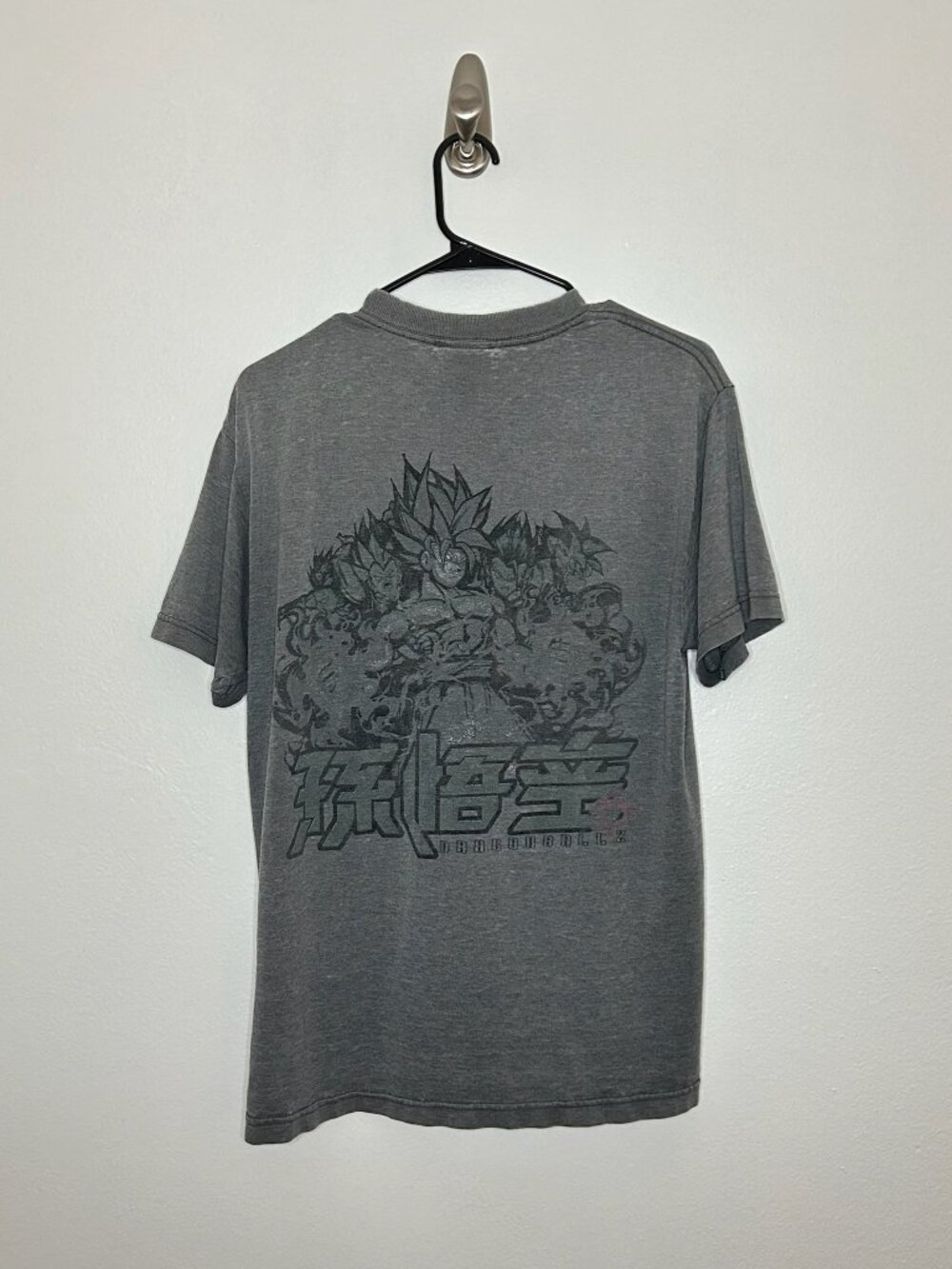 Vintage y2k Dragon Ball Z Son Goku Graphic Grey T-Shirt Size L